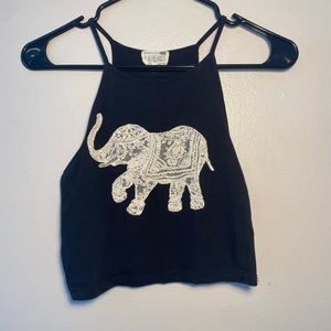 LA hearts crop tank top, size L